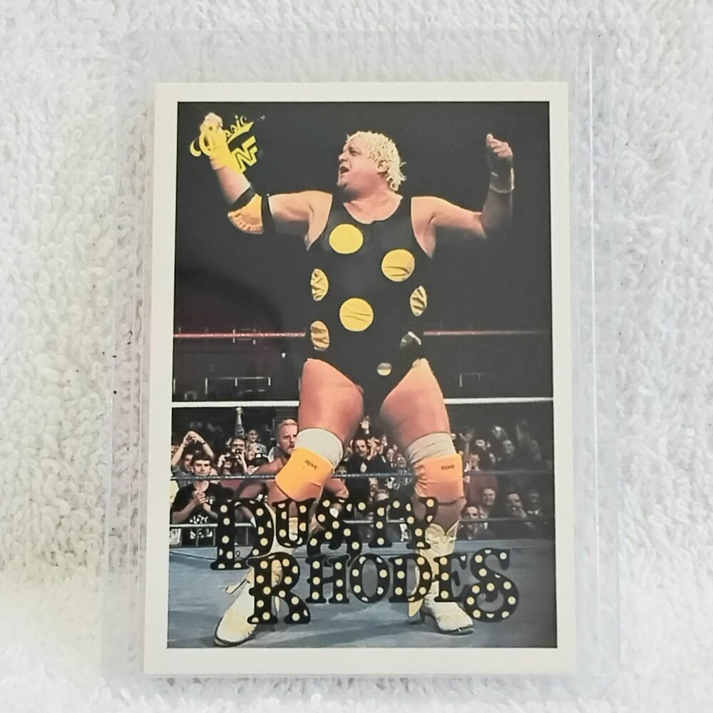 3/$25 Excellent 1990 Classic Dusty Rhodes WrestleMania WWF Card 150!!
